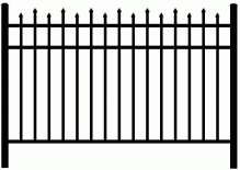 NO PICKETS Through Bottom Rail